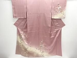 未使用品　秋草に誰が袖模様訪問着